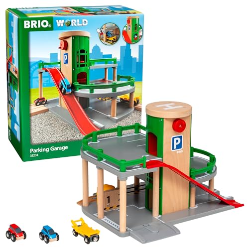 BRIO World 33204 - Parkhaus, Straßen & Schienen - Eisenbahnzubehör Holzeisenbahn - Empfohlen für Kinder ab 3 Jahren von BRIO