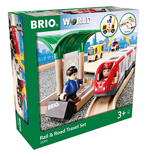 BRIO World 33209 - Straßen und Schienen Reisezug Set Mehrfarbig, 76 x 75 x 0.02 cm BRIO World 33209 - Straßen und Schienen Reisezug Set Mehrfarbig, 76 x 75 x 0.02 cm von Ravensburger