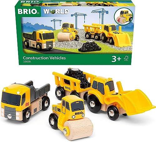 BRIO World 33658 Baustellenfahrzeuge - Ergänzung Holzeisenbahn - Empfohlen ab 3 Jahren BRIO World 33658 Baustellenfahrzeuge - Ergänzung Holzeisenbahn - Empfohlen ab 3 Jahren von BRIO