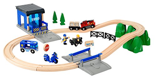 BRIO World – 33845 Großes Polizeieinsatz-Set | Zugset mit Polizeithema für Kinder ab 3 Jahren BRIO World – 33845 Großes Polizeieinsatz-Set | Zugset mit Polizeithema für Kinder ab 3 Jahren von BRIO