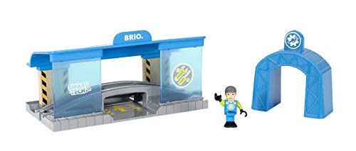 BRIO World 33918 Smart Tech Eisenbahn-Werkstatt – Lok-Werkstatt & Action-Tunnel mit Sound-Effekten – Interaktives Spielzeug empfohlen ab 3 Jahren BRIO World 33918 Smart Tech Eisenbahn-Werkstatt – Lok-Werkstatt & Action-Tunnel mit Sound-Effekten – Interaktives Spielzeug empfohlen ab 3 Jahren von BRIO