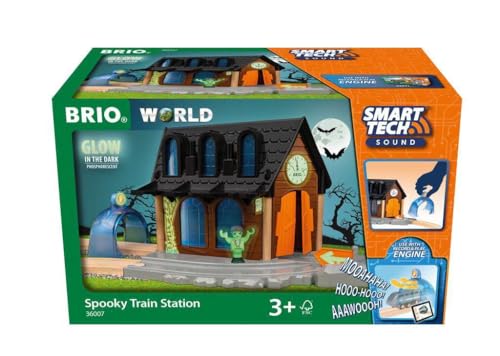 BRIO World 36007 Smart Tech Sound Geisterbahnhof - Leuchtet im Dunkeln und kompatibel mit der Smart Tech Sound Reihe Interaktives Spielzeug empfohlen für Kinder ab 3 Jahren BRIO World 36007 Smart Tech Sound Geisterbahnhof - Leuchtet im Dunkeln und kompatibel mit der Smart Tech Sound Reihe Interaktives Spielzeug empfohlen für Kinder ab 3 Jahren von BRIO