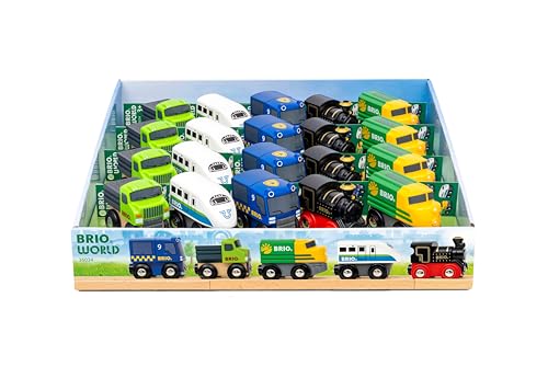 BRIO World – 36034 Mini-Züge & -Fahrzeuge | Spielzeugloks, LKW & Autos für Kinder ab 3 Jahren von BRIO