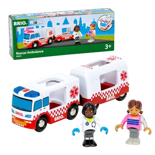 BRIO World - 36035 Rettungswagen - Zugset-Zubehör für Kinder ab 3 Jahren BRIO World - 36035 Rettungswagen - Zugset-Zubehör für Kinder ab 3 Jahren von BRIO