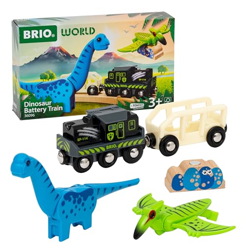 BRIO World - 36096 Dinosaurier Batteriezug - Spielzeugzug für Kinder ab 3 Jahren BRIO World - 36096 Dinosaurier Batteriezug - Spielzeugzug für Kinder ab 3 Jahren von BRIO