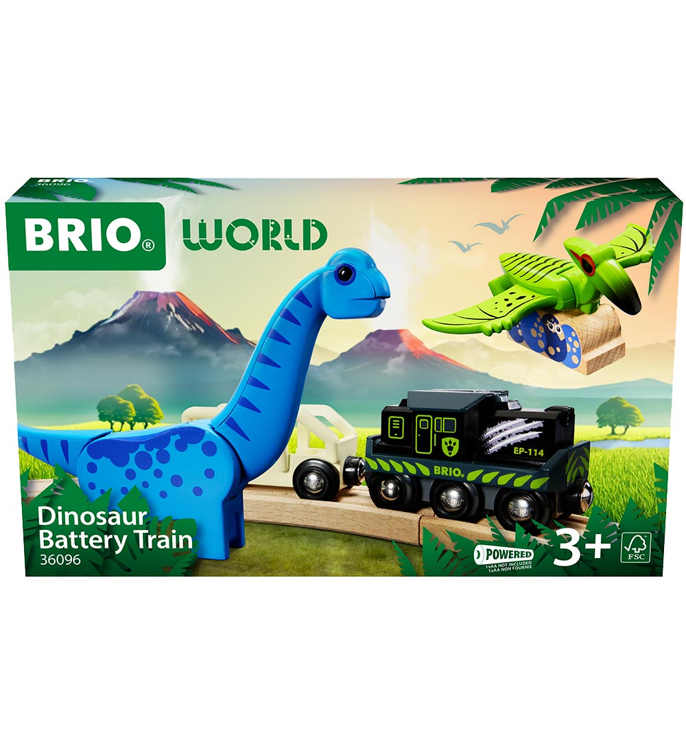 BRIO World Batteriebetriebene Eisenbahn mit Dinosaur m. Sound un - BRIO - One Size - Züge von BRIO