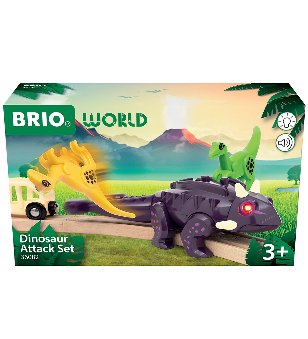 BRIO World Dinosaurier m. Licht und Ton - Attack Set - 4 Teile - BRIO - One Size - Dinosaurier BRIO World Dinosaurier m. Licht und Ton - Attack Set - 4 Teile - BRIO - One Size - Dinosaurier von BRIO