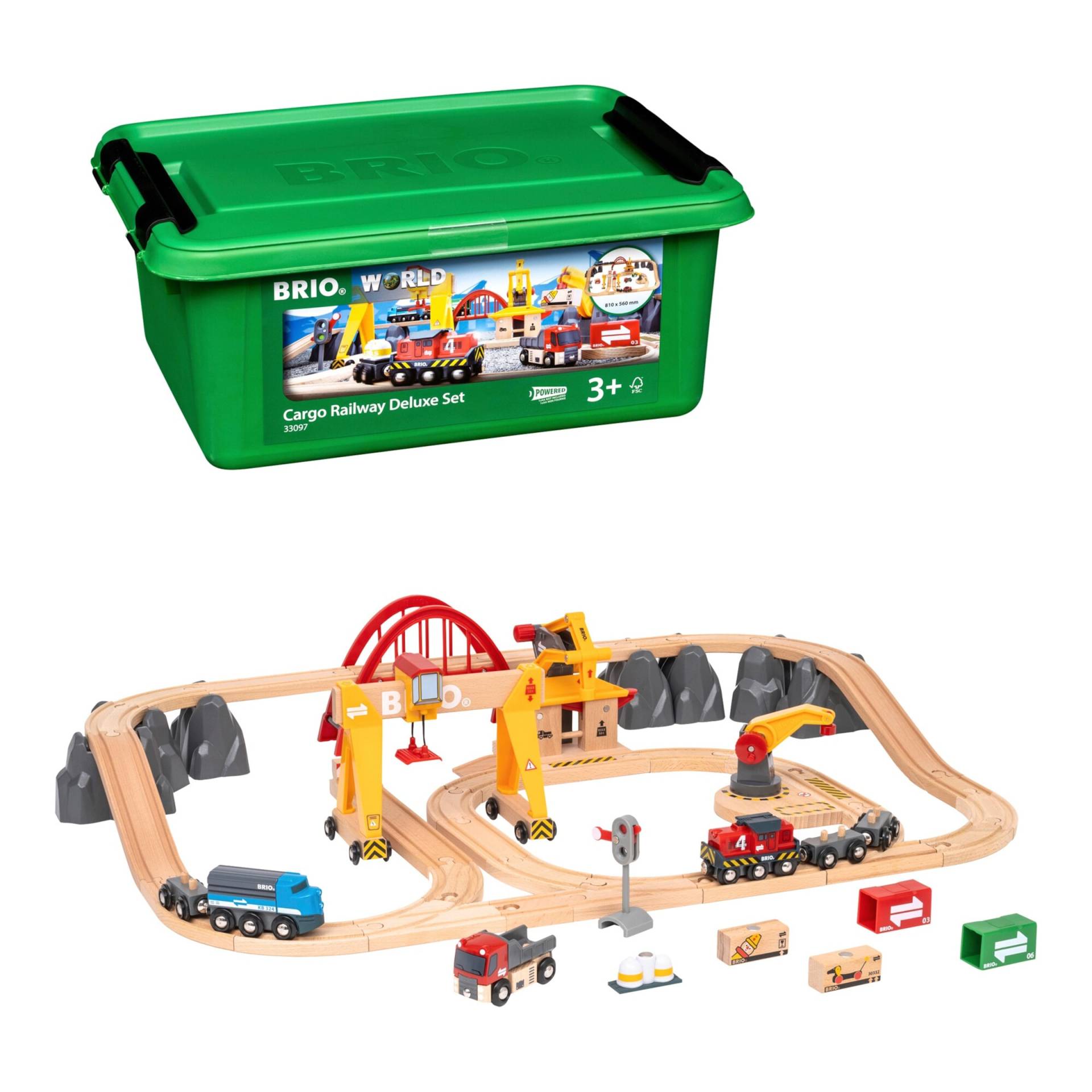 Brio Eisenbahn-Set Frachten Set Deluxe Brio Eisenbahn-Set Frachten Set Deluxe von BRIO