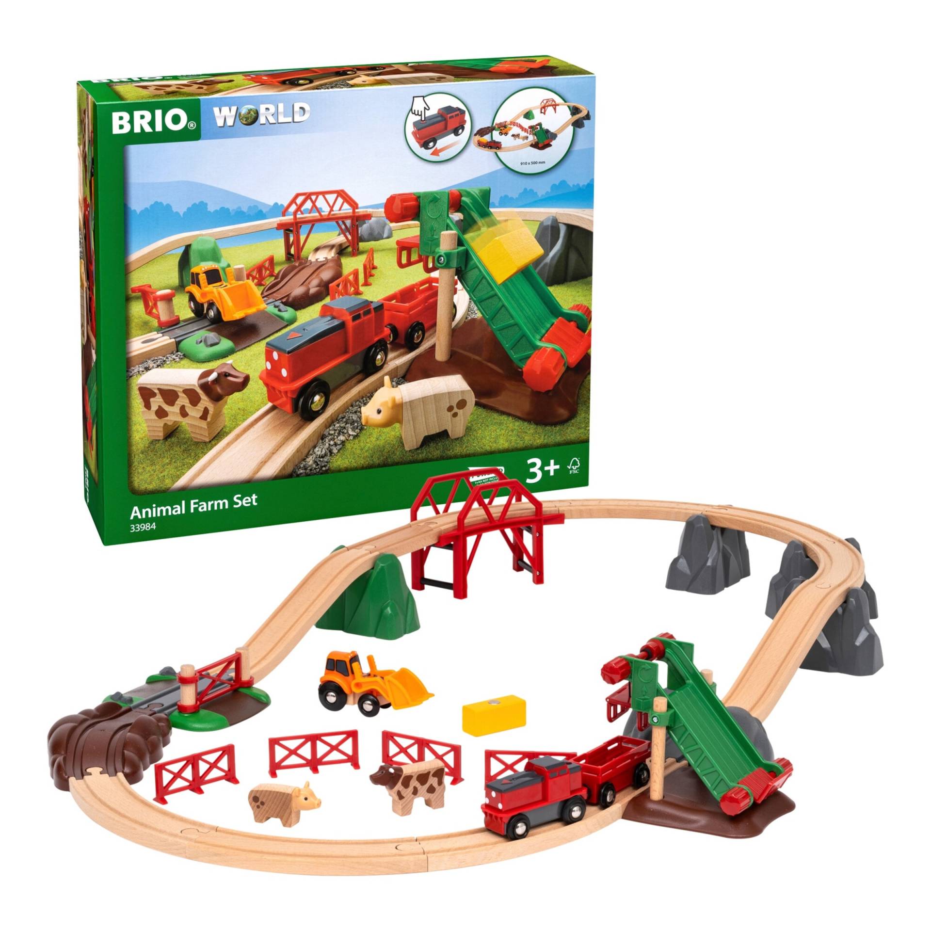 Brio Eisenbahn-Set Großes Bahn Bauernhof-Set Brio Eisenbahn-Set Großes Bahn Bauernhof-Set von BRIO