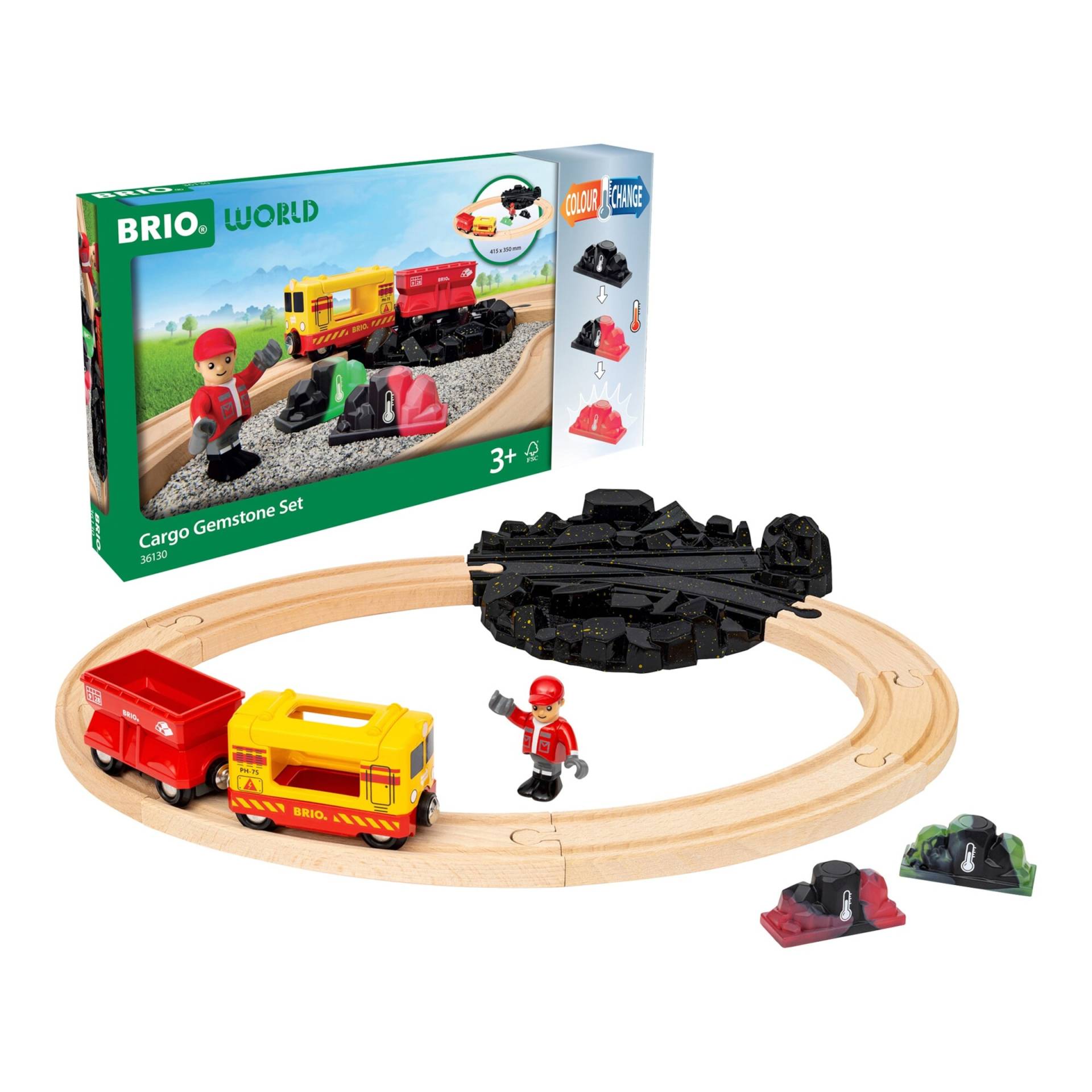 Brio Eisenbahn-Set Güterzug-Set mit Farbwechsel Brio Eisenbahn-Set Güterzug-Set mit Farbwechsel von BRIO