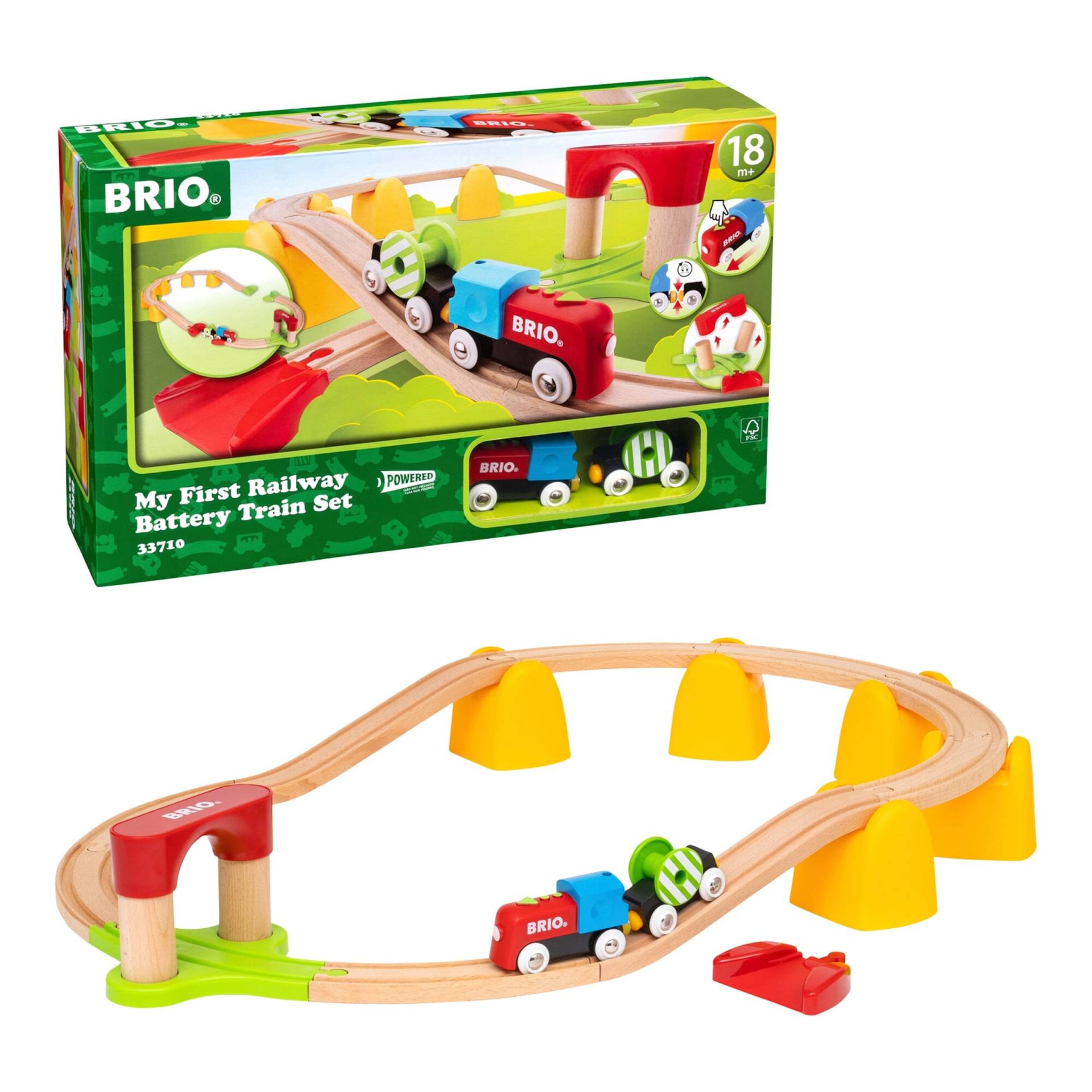 Brio Eisenbahn-Set Mein erstes Bahn Set mit Batterielok Brio Eisenbahn-Set Mein erstes Bahn Set mit Batterielok von BRIO