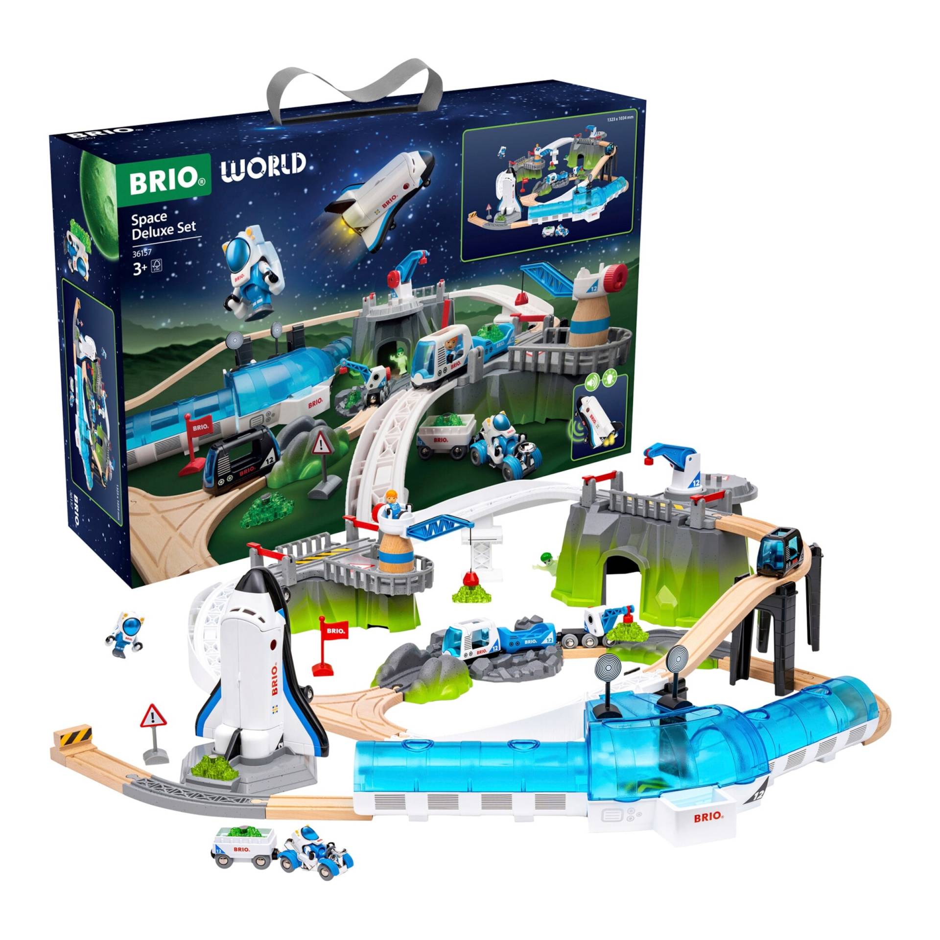 Brio Eisenbahn-Set Weltraum Deluxe Zugset Brio Eisenbahn-Set Weltraum Deluxe Zugset von BRIO