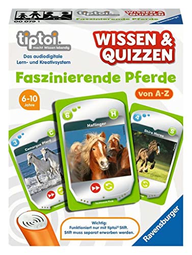 Ravensburger 00079 - tiptoi® Wissen & Quizzen „Faszinierende Pferde“ / Spiel von Ravensburger ab 6 Jahren/Faszinierendes Wissen über Pferde von A bis Z von BRIO