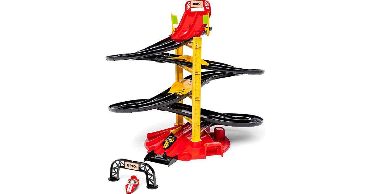 Rennbahn-Turm mit zwei Rennwagen von BRIO