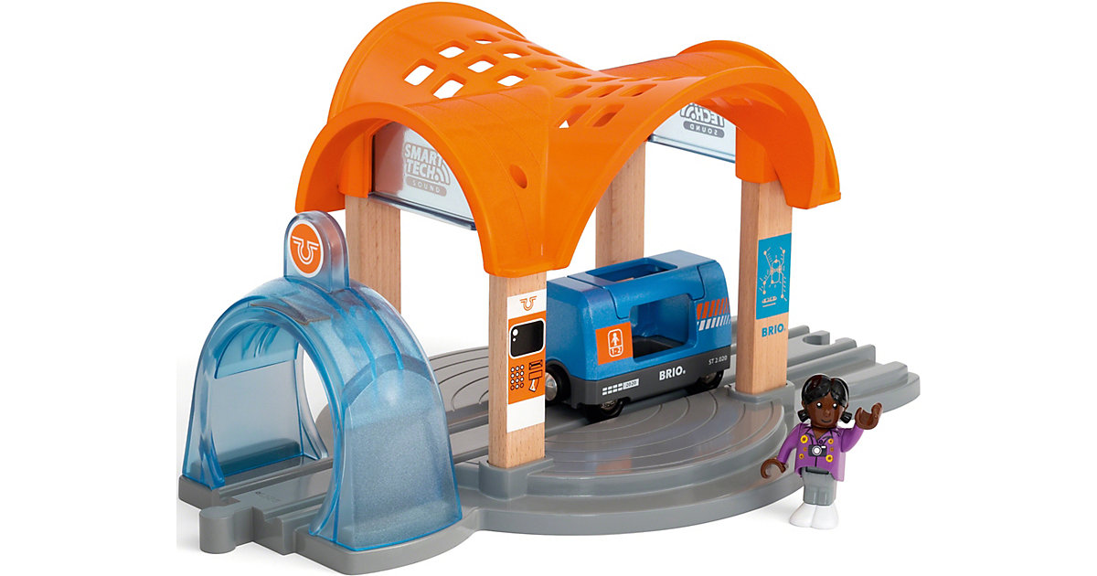 Smart Tech Sound Bahnhof mit Action Tunnel von BRIO