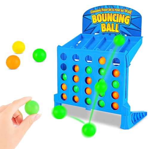 Bounce Off Party Game Jumping Ball, Schüsse Bounce Spiel Bouncing Ball 4 Shots Game Tischspiel Bounce Off Game Desktop HüpfballJumping Ball Tabletop Ping Pong Spielballspiel Tischspiele von BRISKORE