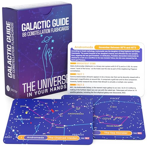 Briston 88 Sternbild-Astronomie-Karten: STEM Umfassende Studie – Himmels- und Sterndiagramme – Universum Exploration für Studenten, Lehrer, Hobbyisten, Grundschule und Heimschule Lernen von BRISTON