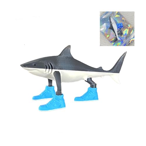 BRITIVIVE Tung Tung Tung Tung Sahur, 3D Tralalero Figure, Hai in Sneakers Figures Brainrot Figuren für Meme-Liebhaber Geschenk für Fans & Sammler von BRITIVIVE