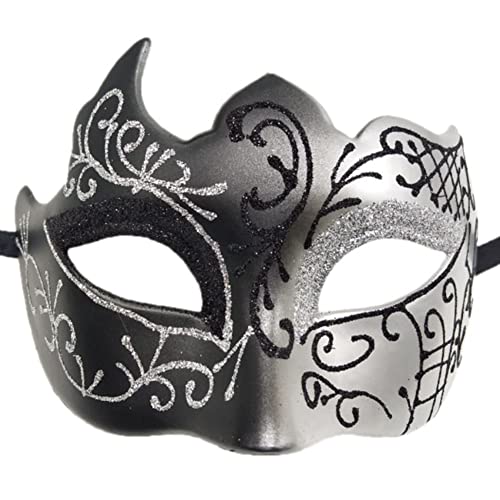 BRIUERG 1 Packung Maskerade Masken Karneval Party Augenbinden Neue Karneval KostüMe Sexy Party Dekorationen Silber von BRIUERG