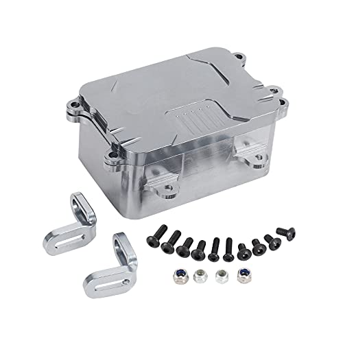 BRIUERG Metall Empfänger Box Esc Box Für 1/10 Rc Crawler Auto Axial Scx10 D90 D110 Upgrade Teile von BRIUERG