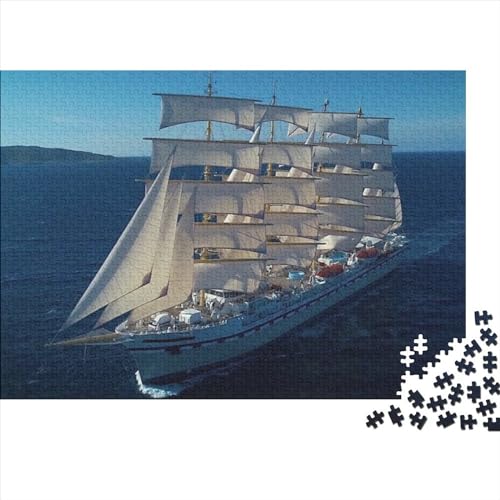 Boot, 1000 Teile, Puzzle für Erwachsene, Puzzle-Geschenke, herausforderndes Spiel, 1000 Teile (75 x 50 cm) von BROJAQ