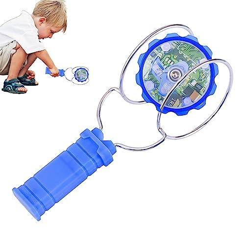 Magnetisches Gyro-Spielzeug | Magic Rail Twirler Blinkendes Kreiselrad,Tragbarer Yo-Yo-ähnlicher Rail Twirler für Kinder, der Schwerkraft trotzendes Stunt-Spielzeug, sensorisches Spielzeug für Brojaq von BROJAQ