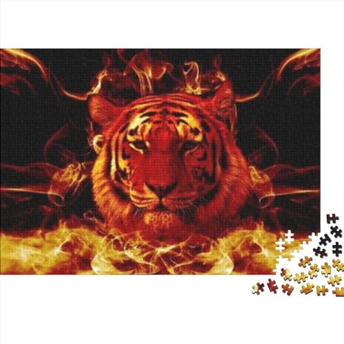 Tiger, 500 Teile, Puzzle für Erwachsene, Puzzle für Erwachsene, Geschenke, 500 Teile, 500 Teile (52 x 38 cm) von BROJAQ