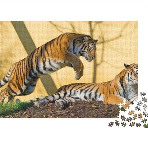 Tiger-Puzzle, 1000 Teile, für Erwachsene, Puzzle für Erwachsene, Geschenke, herausforderndes Spiel, 1000 Teile (75 x 50 cm) von BROJAQ