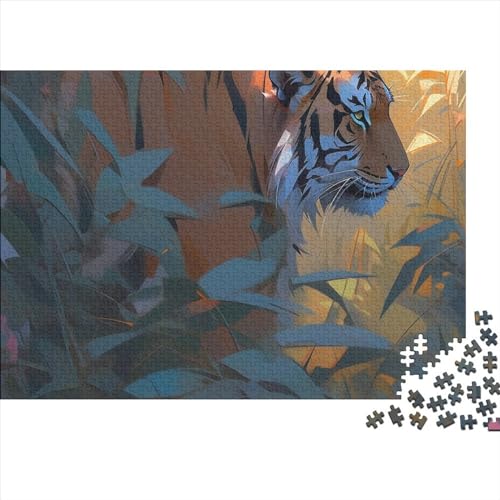 Tiger-Puzzle, 300 Teile, Puzzle für Erwachsene, Geschenke für Erwachsene, herausforderndes Spiel, 300 Teile (40 x 28 cm) von BROJAQ
