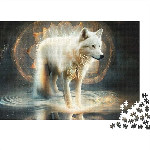 Wolf 1000 Teile Puzzle für Erwachsene, Puzzle-Geschenke, herausforderndes Spiel, 1000 Teile (75 x 50 cm) von BROJAQ