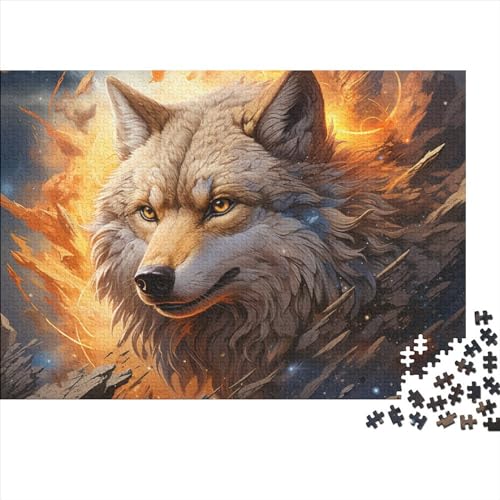 Wolf-Puzzle, 1000 Teile, Puzzle für Erwachsene, Geschenke für Erwachsene, herausforderndes Spiel, 1000 Teile (75 x 50 cm) von BROJAQ