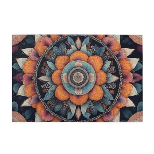 BROLEO 1000 Teile BROLEO Boho Mandala Bunte Blumen Druck Pädagogische Intellektuelle Holzpuzzles, lustige Puzzles, Stressabbau Puzzles BROLEO 1000 Teile BROLEO Boho Mandala Bunte Blumen Druck Pädagogische Intellektuelle Holzpuzzles, lustige Puzzles, Stressabbau Puzzles von BROLEO