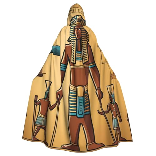 BROLEO Ancient Egypt Tribe Series Prints Halloween Erwachsene Kapuzenumhang für Kostümpartys und Themenveranstaltungen BROLEO Ancient Egypt Tribe Series Prints Halloween Erwachsene Kapuzenumhang für Kostümpartys und Themenveranstaltungen von BROLEO