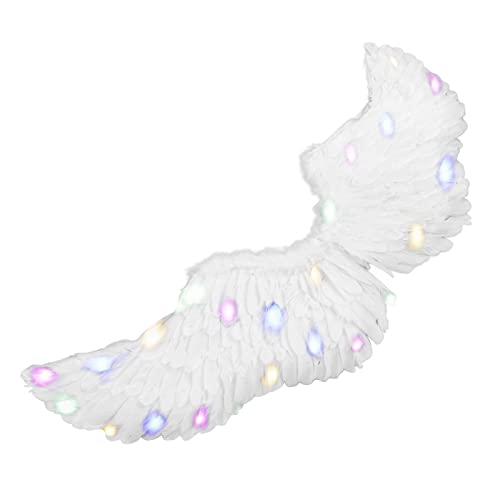 BROLEO Angel Wings Requisiten, Multifunktionaler Weißer Baby Angel Wing für Fotografie Requisiten (L) von BROLEO