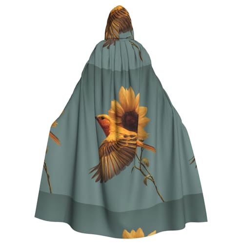 BROLEO Bedruckt Halloween Erwachsene Kapuzenumhang ohne Reißverschluss, bequem für Kostümpartys von BROLEO