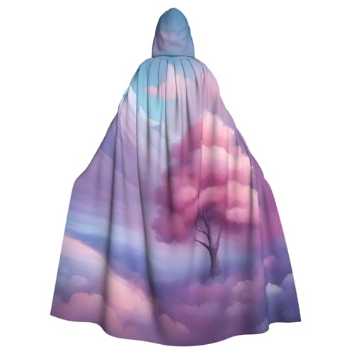 BROLEO Blau-rosa und violette Pastellfarben-Drucke, Halloween, Erwachsenen-Kapuzenumhang für Kostümpartys und Themenveranstaltungen BROLEO Blau-rosa und violette Pastellfarben-Drucke, Halloween, Erwachsenen-Kapuzenumhang für Kostümpartys und Themenveranstaltungen von BROLEO