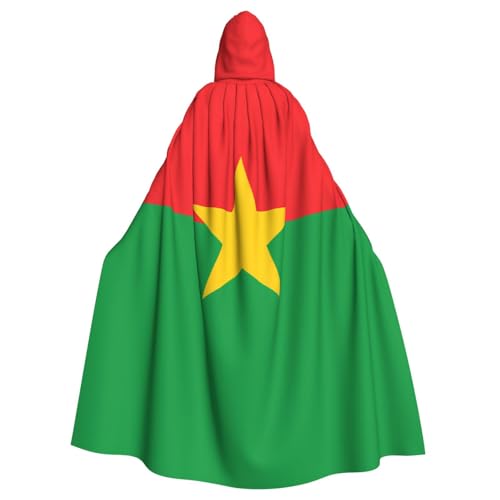 BROLEO Burkina Faso-Druck, Halloween-Umhang mit Kapuze, für Kostümpartys und Themenveranstaltungen BROLEO Burkina Faso-Druck, Halloween-Umhang mit Kapuze, für Kostümpartys und Themenveranstaltungen von BROLEO