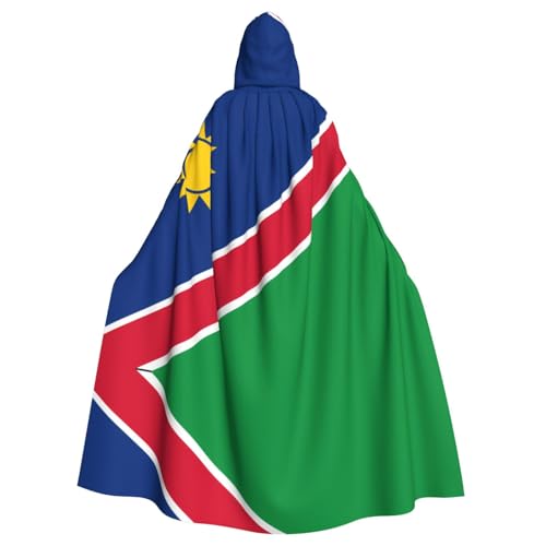 BROLEO Flagge von Namibia, bedruckt, Halloween, Erwachsenen-Kapuzenumhang für Kostümpartys und Themenveranstaltungen BROLEO Flagge von Namibia, bedruckt, Halloween, Erwachsenen-Kapuzenumhang für Kostümpartys und Themenveranstaltungen von BROLEO