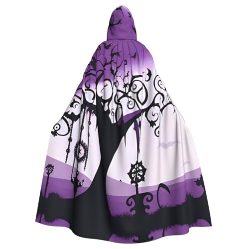 BROLEO Halloween-Umhang mit Kapuze, für Kostümpartys und Themenveranstaltungen, Violett / Schwarz BROLEO Halloween-Umhang mit Kapuze, für Kostümpartys und Themenveranstaltungen, Violett / Schwarz von BROLEO