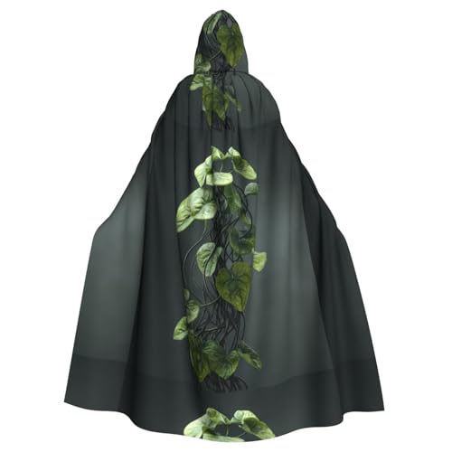 BROLEO Halloween-Umhang mit Kapuze und Ranken-Motiv, kein Reißverschluss, bequem für Kostümpartys BROLEO Halloween-Umhang mit Kapuze und Ranken-Motiv, kein Reißverschluss, bequem für Kostümpartys von BROLEO