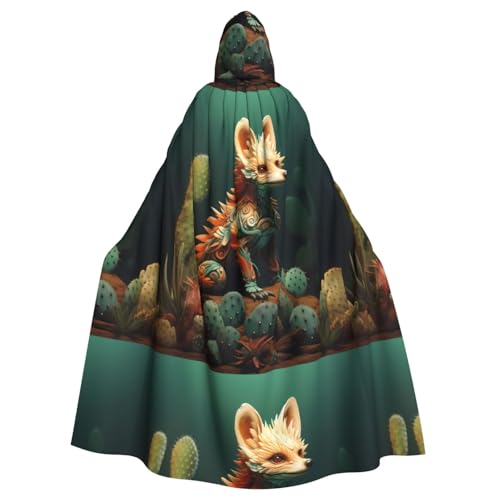 BROLEO Kaktus, tropisches Tier, Fuchs, Schlange, Schwein, Druck, Halloween, Erwachsene, Kapuzenumhang, Herren- und Damenbekleidung, Mantel, Rollenspiel BROLEO Kaktus, tropisches Tier, Fuchs, Schlange, Schwein, Druck, Halloween, Erwachsene, Kapuzenumhang, Herren- und Damenbekleidung, Mantel, Rollenspiel von BROLEO