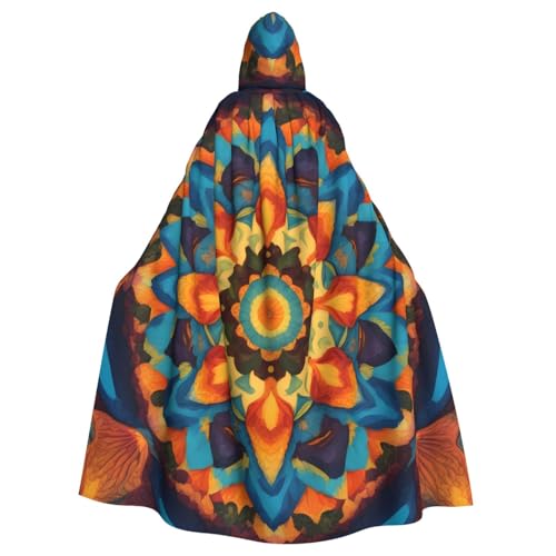 BROLEO Kaleidoskop, Mandala-Druck, Halloween, Erwachsenen-Kapuzenumhang für Kostümpartys und Themenveranstaltungen BROLEO Kaleidoskop, Mandala-Druck, Halloween, Erwachsenen-Kapuzenumhang für Kostümpartys und Themenveranstaltungen von BROLEO