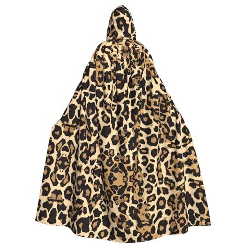 BROLEO Kapuzenumhang mit Leopardenmuster für Halloween, Erwachsene, für Kostümpartys und Themenveranstaltungen BROLEO Kapuzenumhang mit Leopardenmuster für Halloween, Erwachsene, für Kostümpartys und Themenveranstaltungen von BROLEO