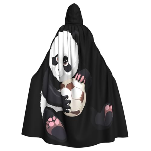 BROLEO Kapuzenumhang mit Panda-Motiv für Halloween, Erwachsene, für Herren und Damen, Mantel, Rollenspiel von BROLEO