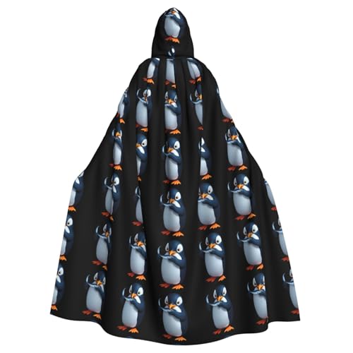 BROLEO Kapuzenumhang mit Pinguin, essender Fisch, für Halloween, Erwachsene, für Kostümpartys und Themenveranstaltungen BROLEO Kapuzenumhang mit Pinguin, essender Fisch, für Halloween, Erwachsene, für Kostümpartys und Themenveranstaltungen von BROLEO