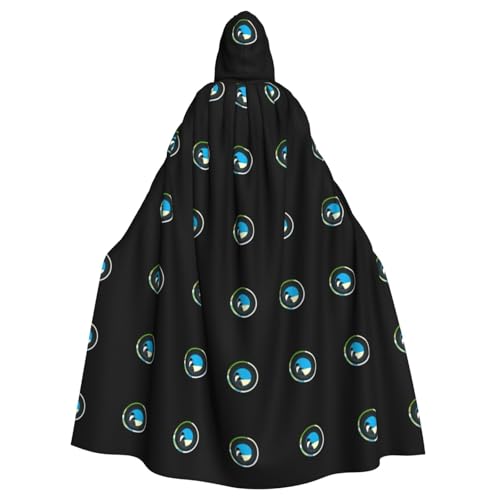 BROLEO Kapuzenumhang mit Pinguine in der Öffnung, für Halloween, Erwachsene, für Kostümpartys und Themenveranstaltungen BROLEO Kapuzenumhang mit Pinguine in der Öffnung, für Halloween, Erwachsene, für Kostümpartys und Themenveranstaltungen von BROLEO