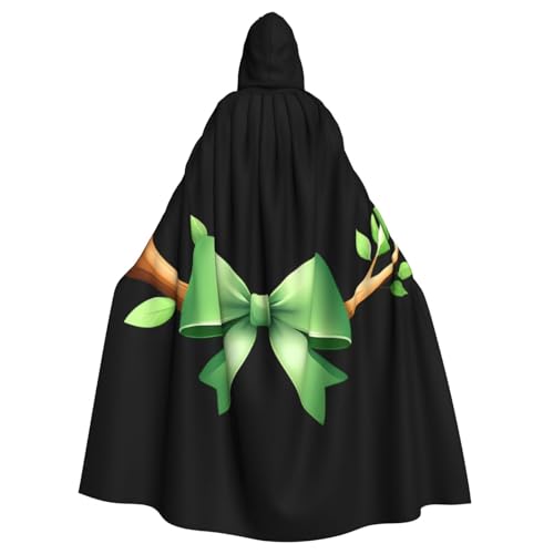 BROLEO Kapuzenumhang mit Schleife auf einem Ast, bedruckt, Halloween, Erwachsene, für Herren und Damen, Mantel, Rollenspiel von BROLEO