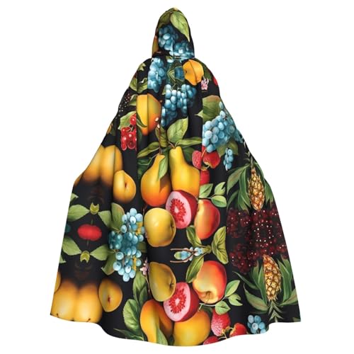 BROLEO Kapuzenumhang mit verschiedenen Früchten, für Halloween, Erwachsene, für Kostümpartys und Themenveranstaltungen BROLEO Kapuzenumhang mit verschiedenen Früchten, für Halloween, Erwachsene, für Kostümpartys und Themenveranstaltungen von BROLEO