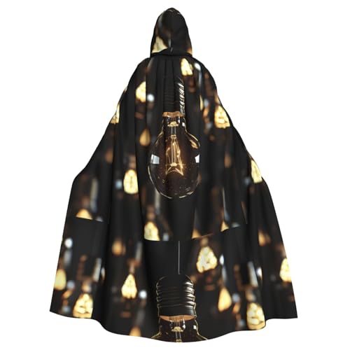 BROLEO Kronleuchter Lichtdruck Halloween Erwachsene Kapuzenumhang Herren und Damen Kleidung Mantle Rollenspiel von BROLEO