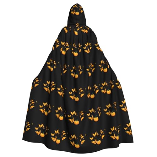 BROLEO Kürbis Schmetterling Druck Halloween Erwachsene Kapuzenumhang für Kostümpartys und Themenveranstaltungen BROLEO Kürbis Schmetterling Druck Halloween Erwachsene Kapuzenumhang für Kostümpartys und Themenveranstaltungen von BROLEO